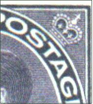 FIVE CENTS VIOLET RETOUCHED DIE