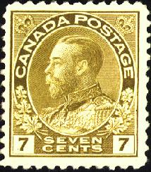 SEVEN CENTS PALE OLIVE YELLOW